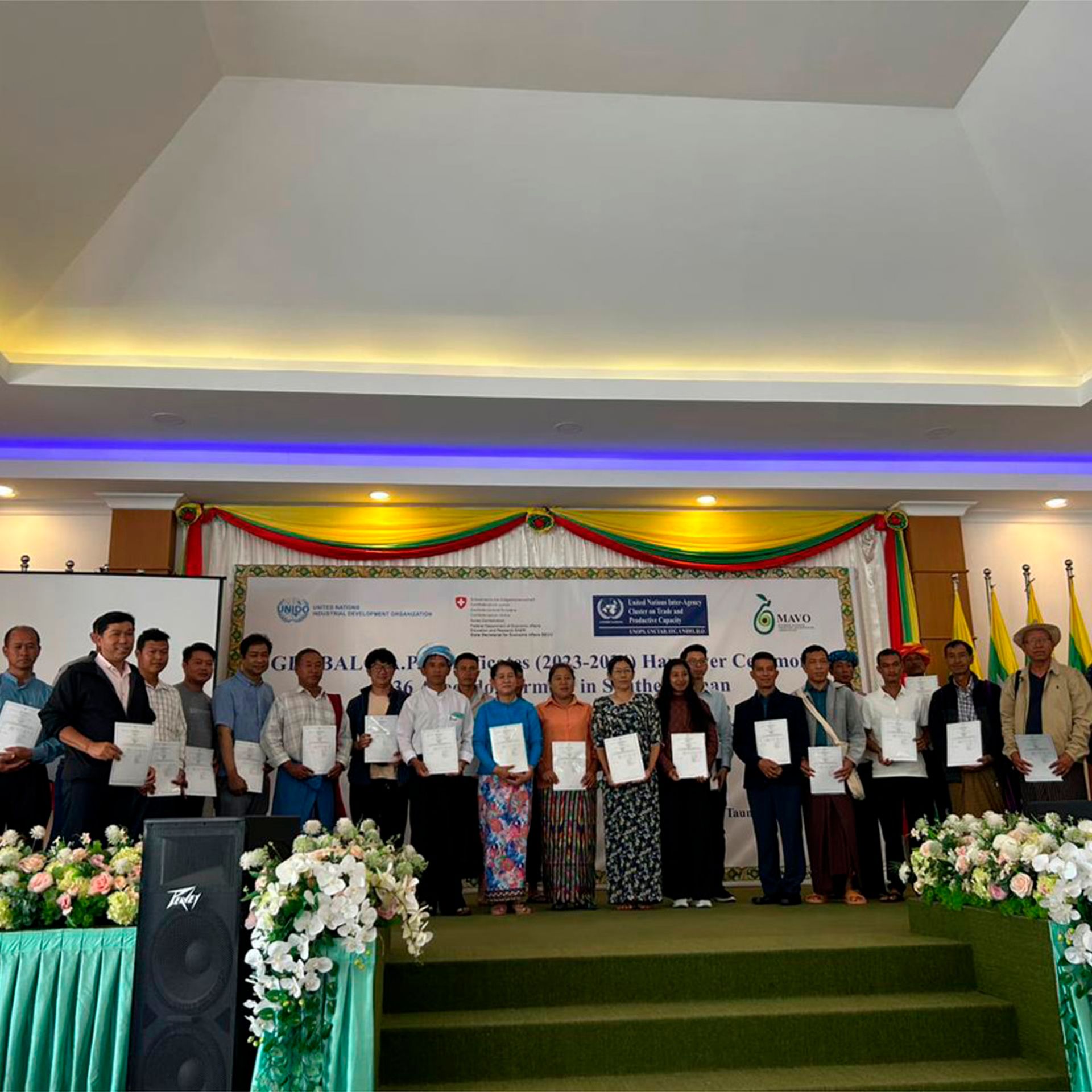 Participants in a GLOBALG.A.P. Capacity Building project in Myanmar.