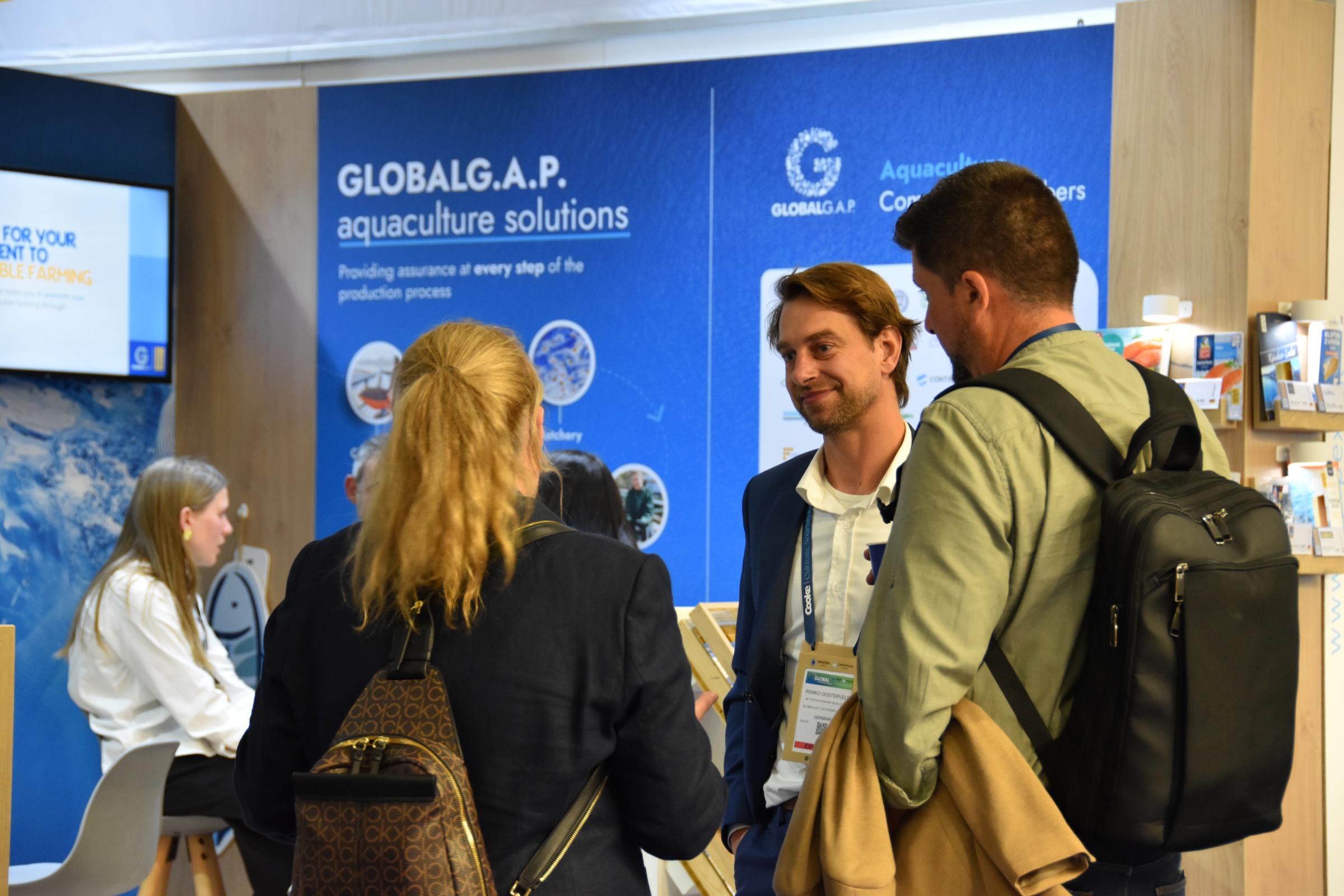 Visitors had the opportunity to learn about GLOBALG.A.P. standards at our booth at Seafood Expo Global in Barcelona, May 2025.