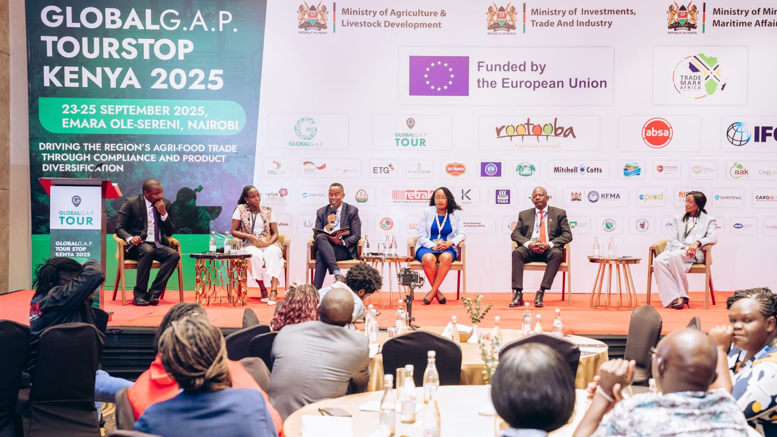 Panel discussion on day two of the 2025 GLOBALG.A.P. TOUR stop in Kenya.